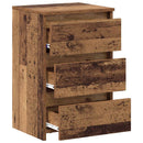 sengeborde 2 stk. 40x35x62,5 cm konstrueret træ gammelt trælook