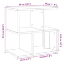 sengeskabe 2 stk. 50x30x51,5 cm konstrueret træ antikt træ