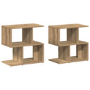 sengeborde 2 stk. 50x30x51,5 cm kunsteg