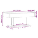 sofabord gammelt træ 96x50x45 cm konstrueret træ