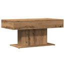 sofabord kunstnerisk eg 96x50x45 cm konstrueret træ