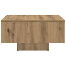 sofabord 60x60x31,5 cm konstrueret træ egetræsfarve