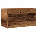 opbevaringskasse 84x42x46 cm konstrueret træ antikt trælook