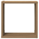 væghylder 6 stk. 30x15x30 cm kubeformet konstrueret træ kunsteg