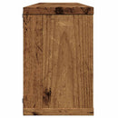 væghylder 2 stk. 60x15x23 cm kubeformet konstrueret træ sort