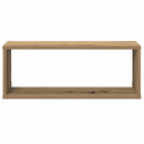 væghylder 2 stk. 60x15x30 cm kubeformet konstrueret træ kunsteg