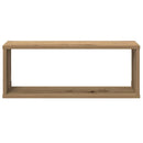 væghylder 6 stk. 60x15x30 cm kubeformet konstrueret træ kunsteg