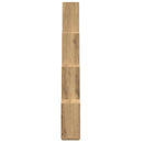 vægreol 90x15x119,5 cm kubeformet konstrueret træ kunsteg