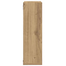væghylder 2 stk. 50x15x50 cm kubeformet konstrueret træ kunsteg