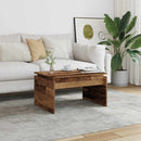 sofabord 68x50x38 cm spånplade gammelt træ