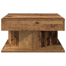 sofabord 55x55x30 cm konstrueret træ antikt træ