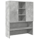 vaskemaskineskab 70,5x25,5x90 cm betongrå