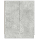 vaskemaskineskab 70,5x71,5x91,5 cm betongrå