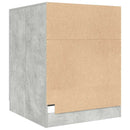 vaskemaskineskab 70,5x71,5x91,5 cm betongrå
