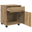 rullebord 45x38x54 cm konstrueret træ kunsteg