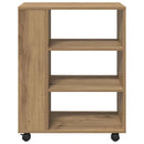 rullebord 60x35x75 cm konstrueret træ kunsteg