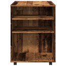 rulleskab 60x53x72 cm konstrueret træ gammelt træ-look