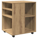 rullebord 60x53x72 cm konstrueret træ kunsteg