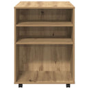 rullebord 60x53x72 cm konstrueret træ kunsteg