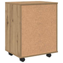 rullebord 46x36x59 cm konstrueret træ kunsteg