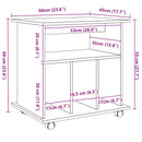 rullebord 60x45x60 cm konstrueret træ kunsteg