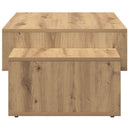 sofabord 105x55x32 cm konstrueret træ kunsteg