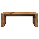 sofabord 102x50x35 cm konstrueret træ antikt træ