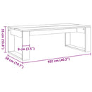 sofabord 102x50x35 cm konstrueret træ antikt træ