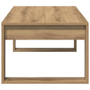 sofabord 102x50x35 cm konstrueret træ kunsteg