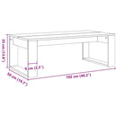 sofabord 102x50x35 cm konstrueret træ kunsteg