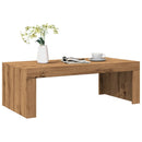 sofabord 102x50x35 cm konstrueret træ kunsteg