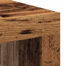 sofabord 100x100x35 cm konstrueret træ antikt eg
