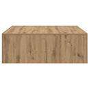 sofabord 100x100x35 cm konstrueret træ kunsteg