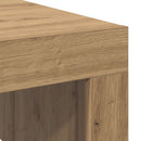 sofabord 100x100x35 cm konstrueret træ kunsteg