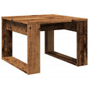 sidebord 50x50x35 cm konstrueret træ antikt eg