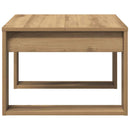 sidebord 50x50x35 cm konstrueret træ kunsteg
