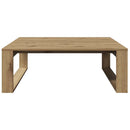 sofabord 100x100x35 cm konstrueret træ kunsteg