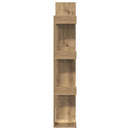 bogreol 86x25,5x140 cm konstrueret træ kunsteg