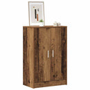 skoskab 60x35x92 cm konstrueret træ antikt eg