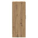 skoskab 60x35x92 cm konstrueret træ kunsteg