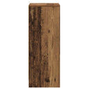 skoskab 60x35x92 cm konstrueret træ antikt eg