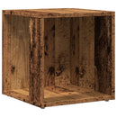sidebord 33x33x34 cm konstrueret træ antikt eg