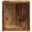 sidebord 33x33x34 cm konstrueret træ antikt eg
