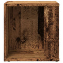 sidebord 33x33x34 cm konstrueret træ antikt eg