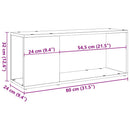 tv-bord 80x24x32 cm konstrueret træ antikt træ