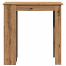 barbord med opbevaringsstativ 102x50x103,5 cm kunsteg