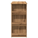 barbord med opbevaringsstativ 102x50x103,5 cm kunsteg