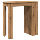 barbord med opbevaringsstativ 102x50x103,5 cm kunsteg