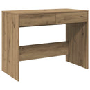 skrivebord 101x50x76,5 cm konstrueret træ kunsteg