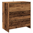 skænk 70x41x75 cm konstrueret træ antikt trælook